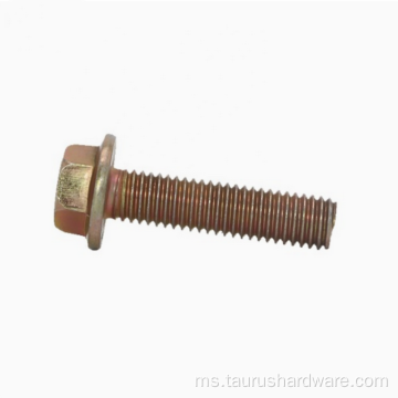 disesuaikan m19 hex flange bolt